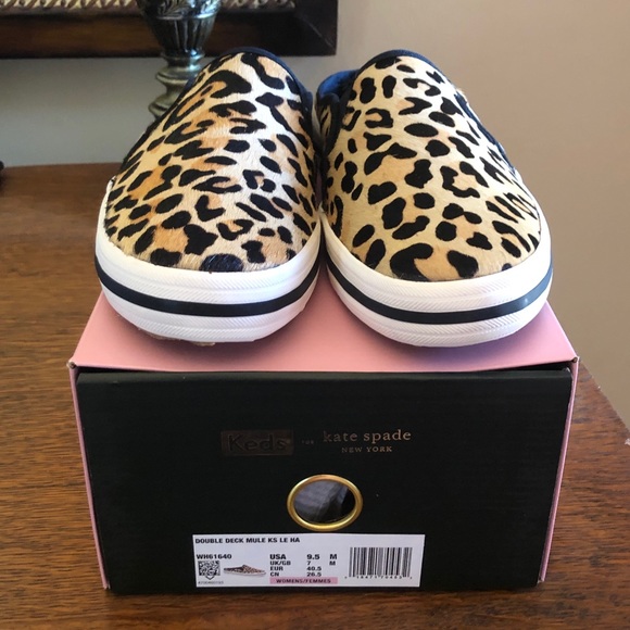 NIB Kate Spade Keds leopard slides- 9.5 - Picture 4 of 6